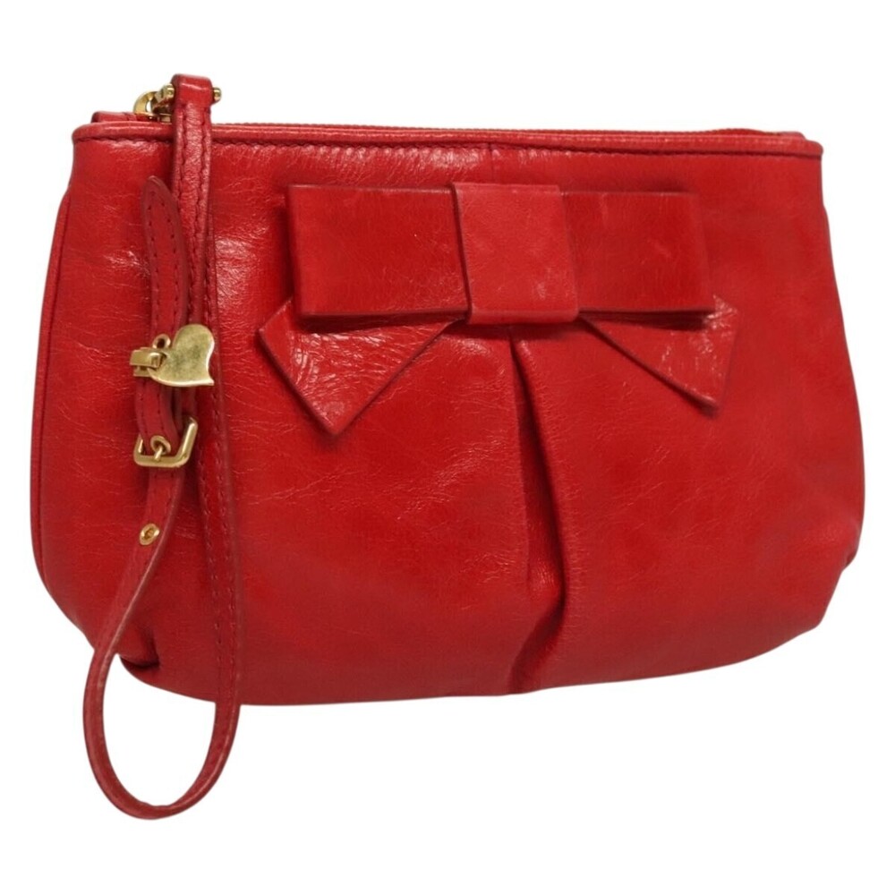 Miu Miu Zip Wristlet Leather
